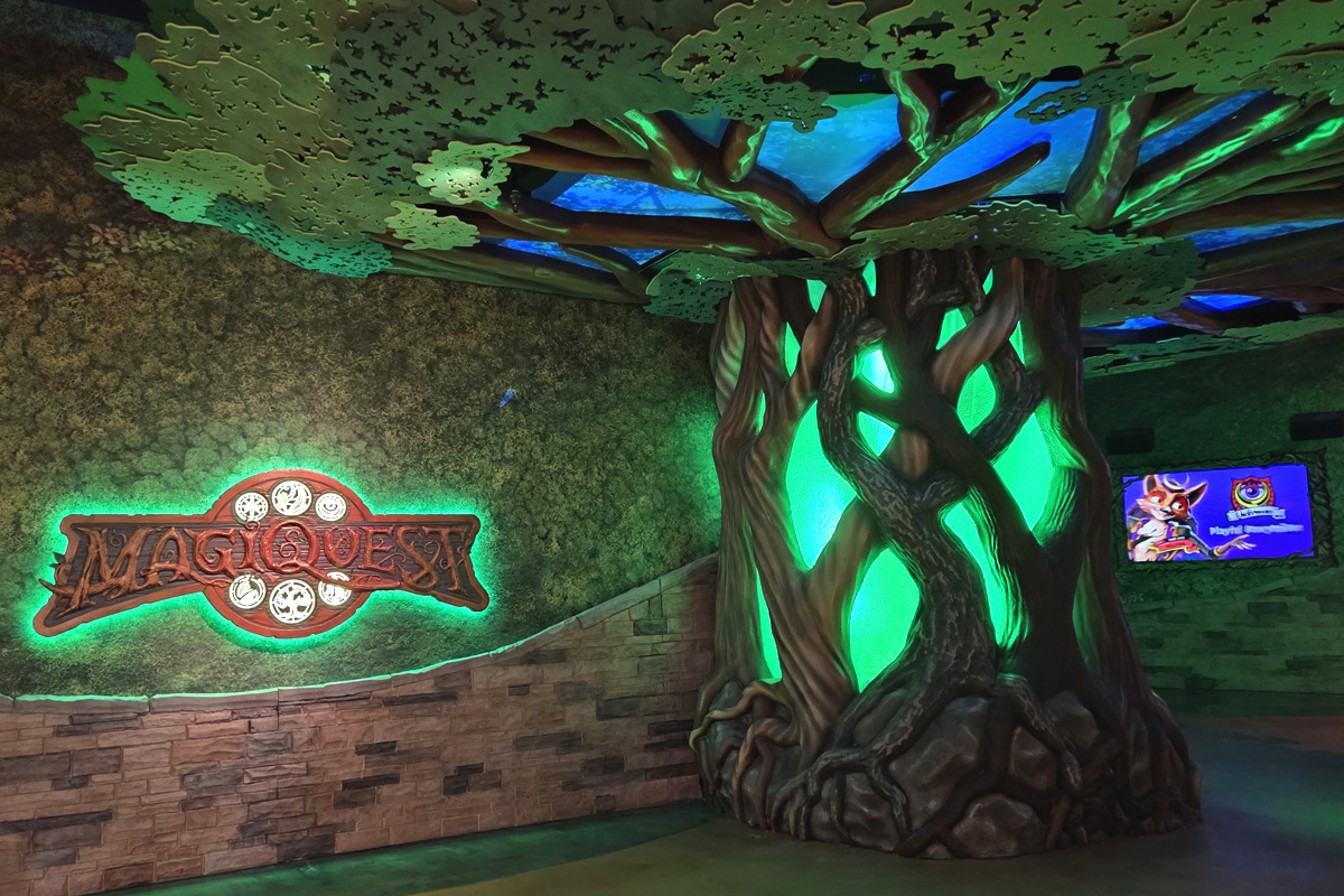 A glowing Source Tree.